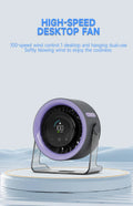 Rechargeable Desktop Fan with LED Display