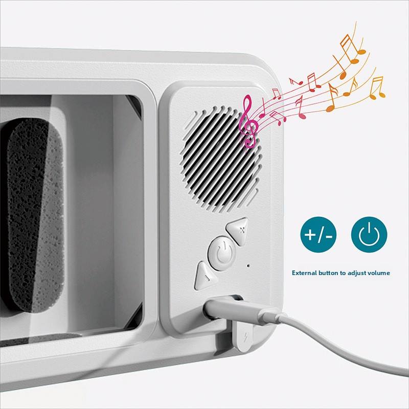 Shower Phone Holder with Bluetooth Speaker