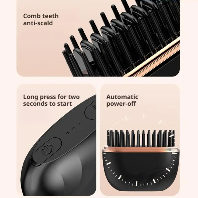 Wireless Hair Straightening Brush