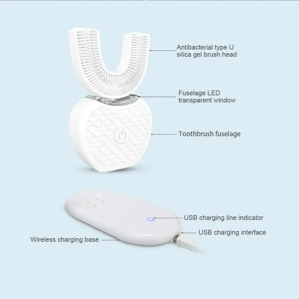 U-Shaped Electric Toothbrush