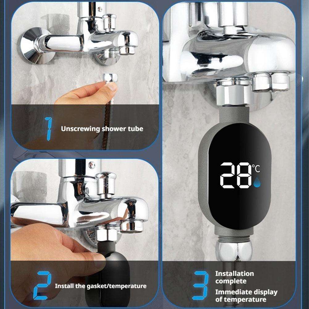 Digital Faucet Temperature Display
