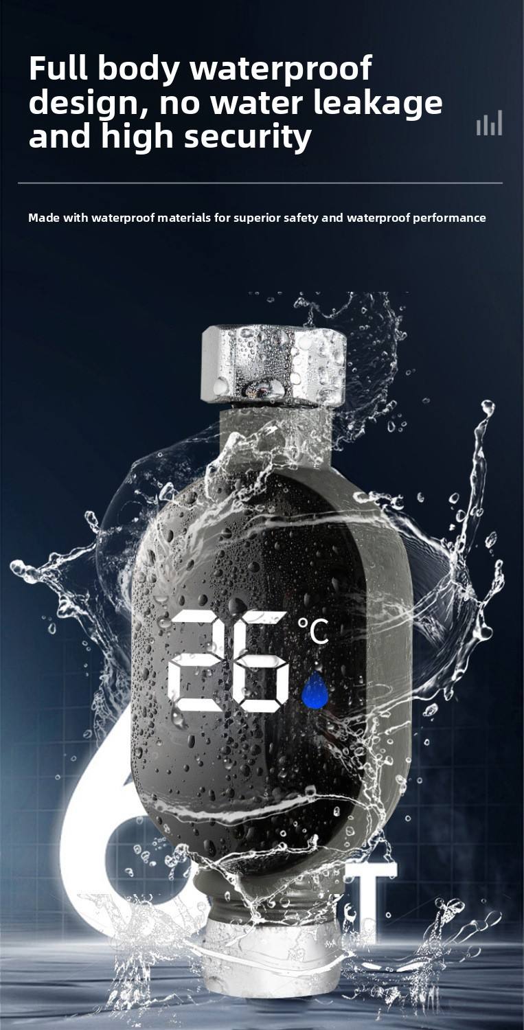 Digital Faucet Temperature Display