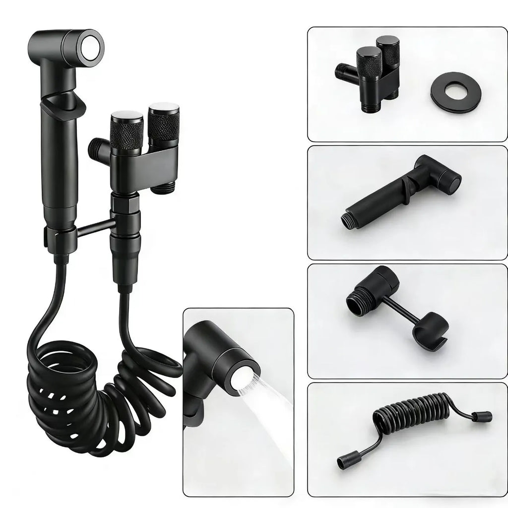 Handheld Bidet Sprayer Set with Steel Valve