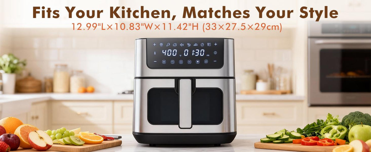 6.34QT Stainless Steel Air Fryer