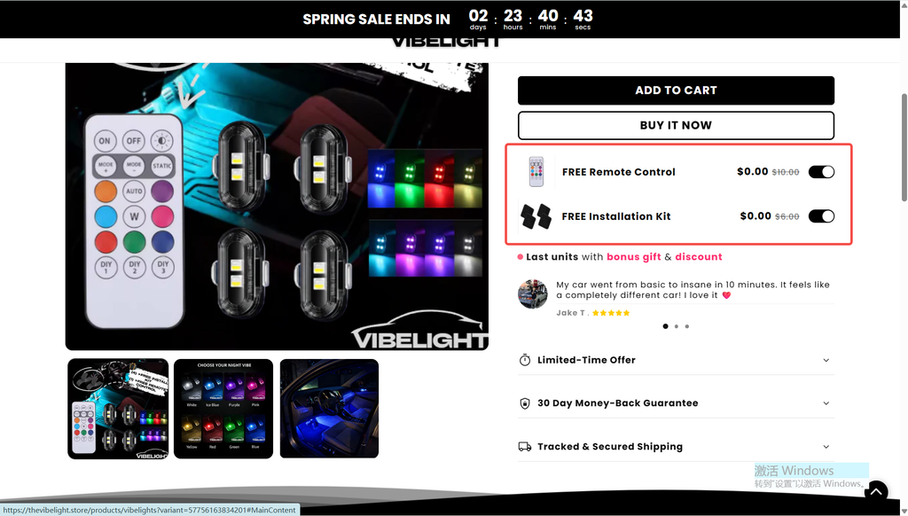 RGB Car Interior LED Lights