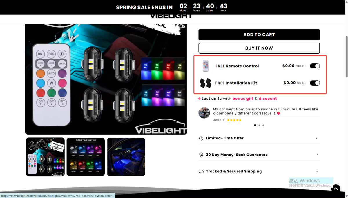 RGB Car Interior LED Lights