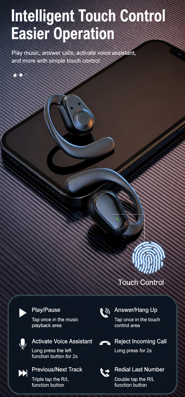 Open-Ear Bluetooth 5.3 Headphones