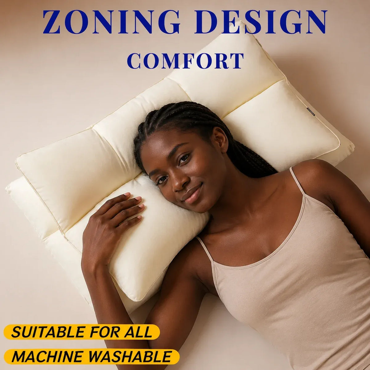 Zoned Neck Support Pillow