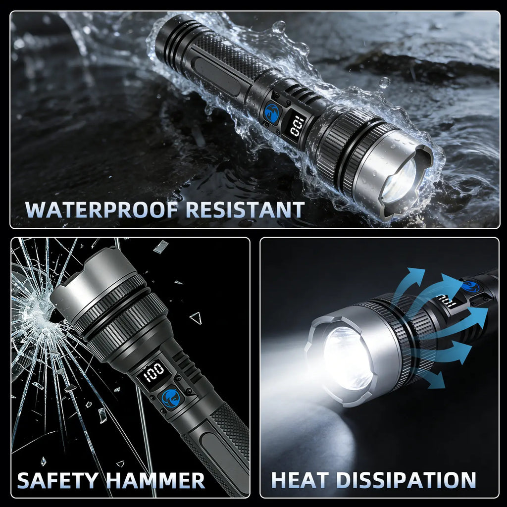 2-in-1 Flashlight and Emergency Power Bank