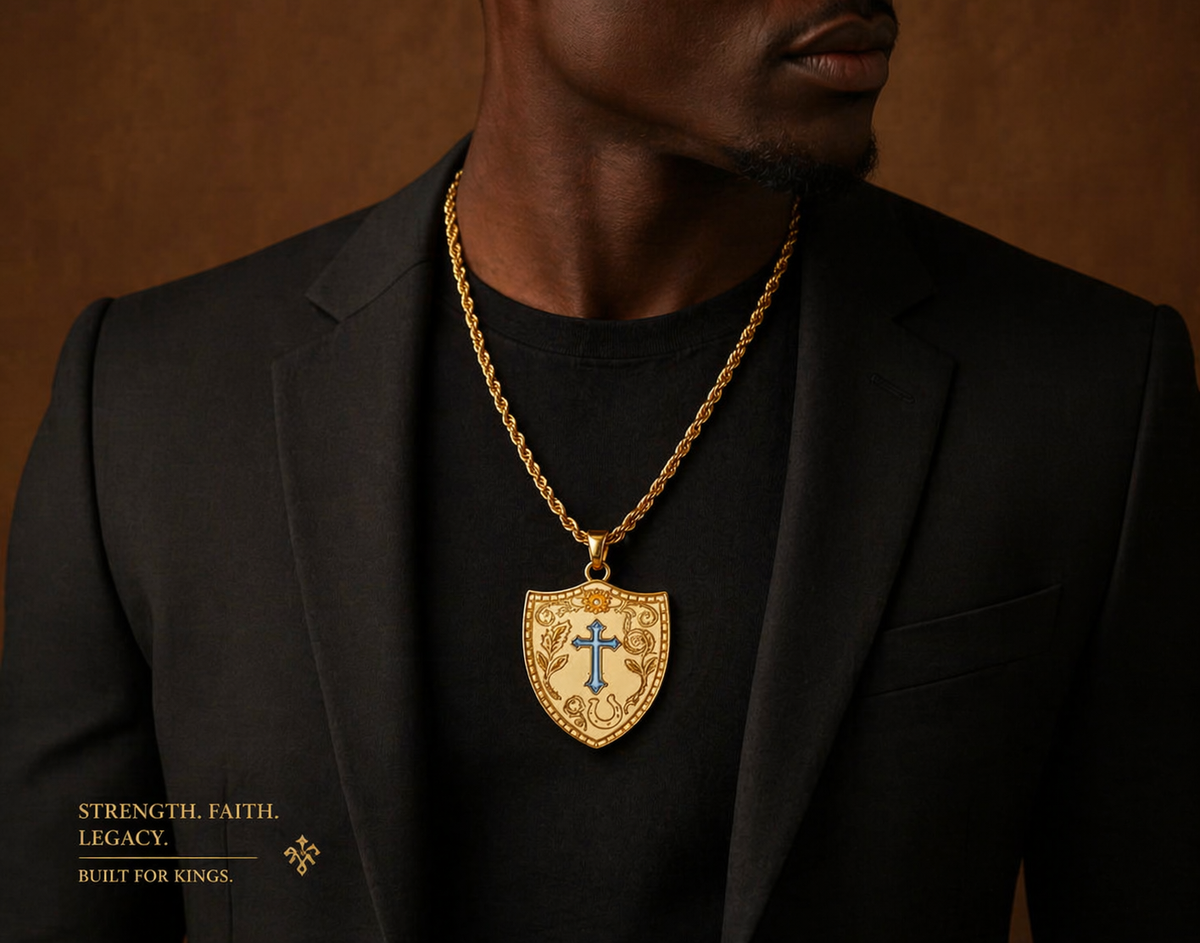 Faith Shield Cross Necklace