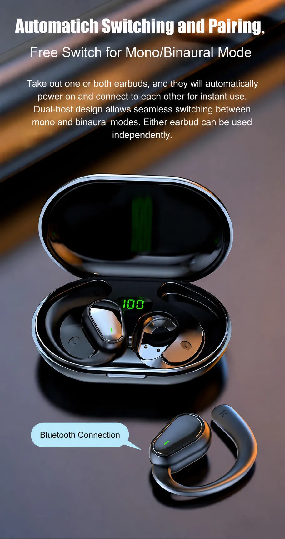 Open-Ear Bluetooth 5.3 Headphones