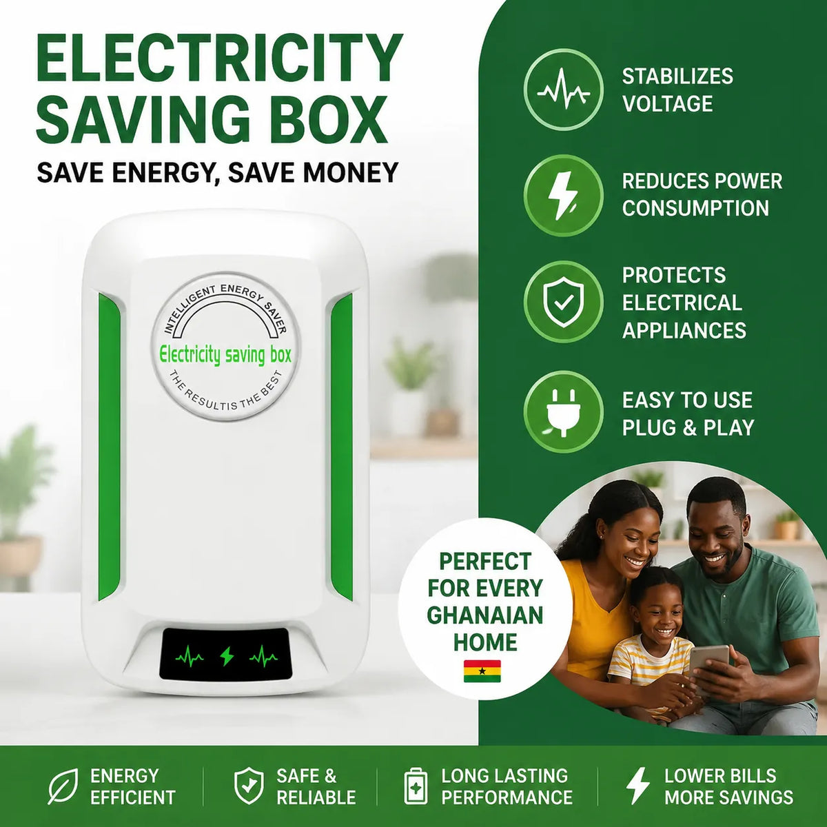 Electricity Saving Box and Voltage Stabilizer