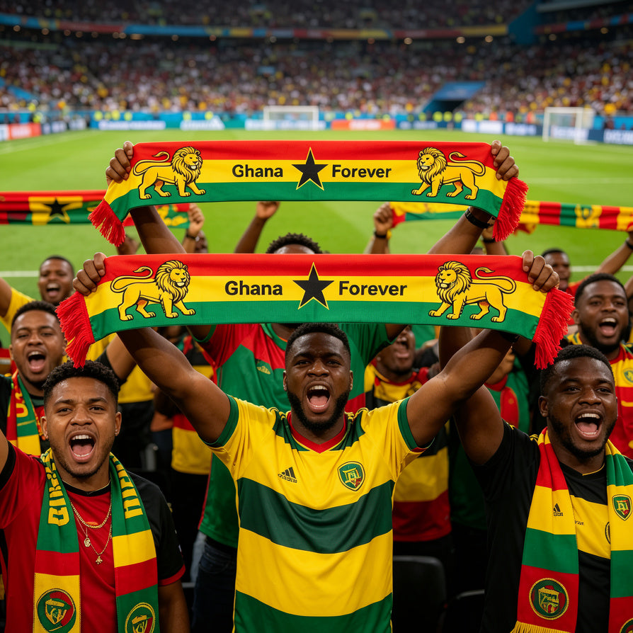 Ghana Black Stars Fan Scarf