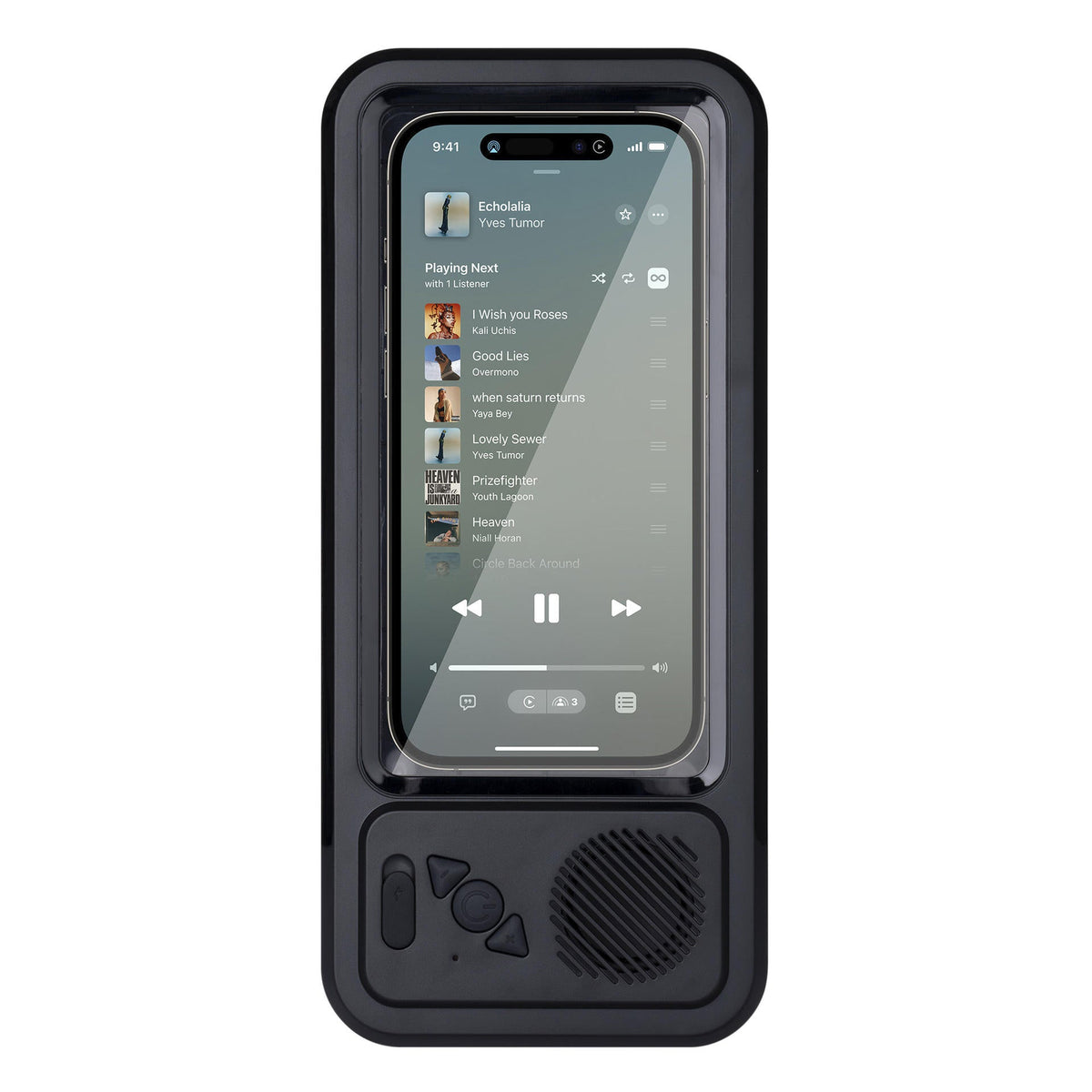 Shower Phone Holder with Bluetooth Speaker