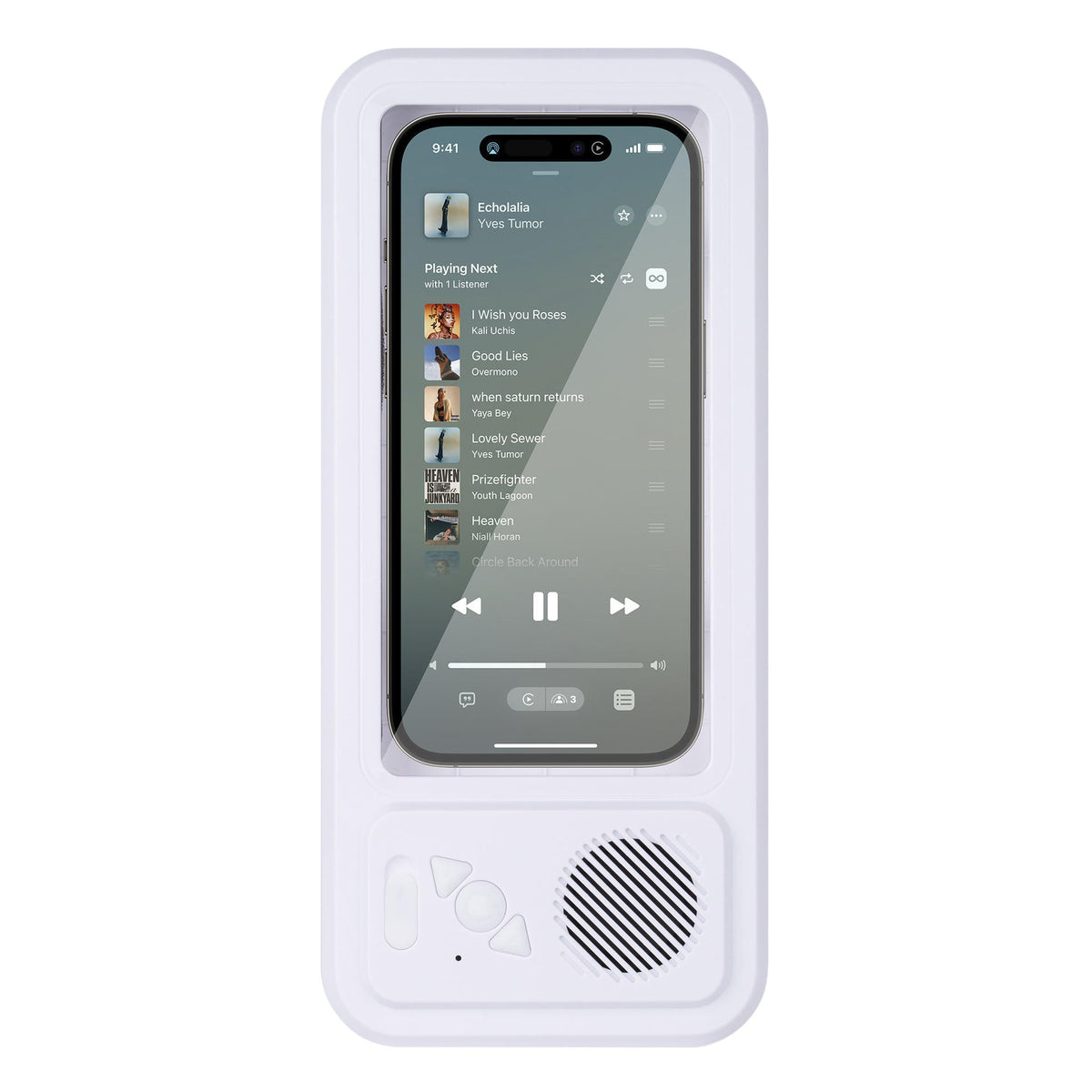 Shower Phone Holder with Bluetooth Speaker