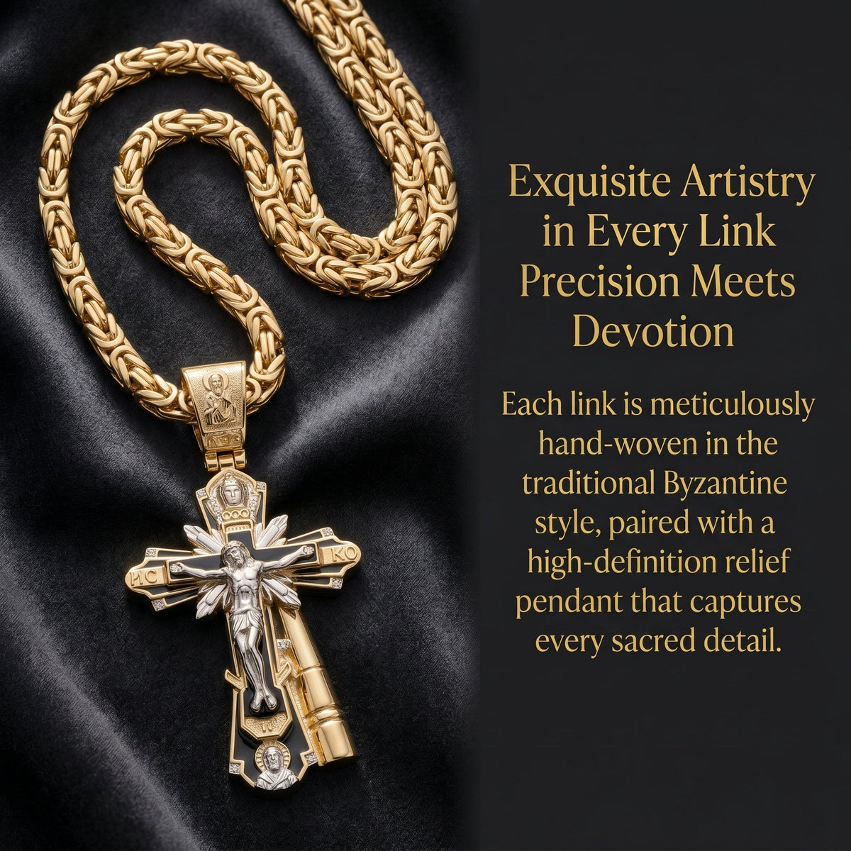 Byzantine Crucifix Necklace