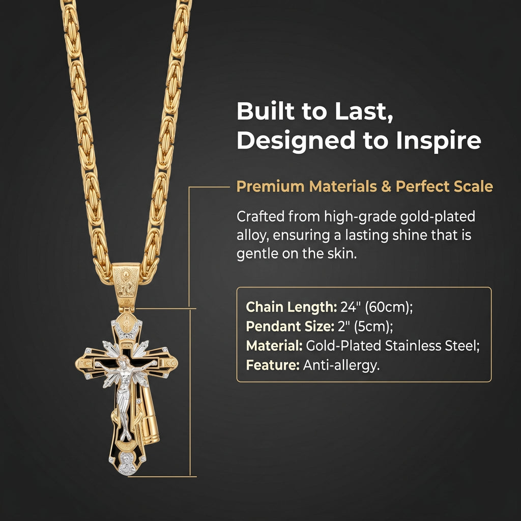 Byzantine Crucifix Necklace