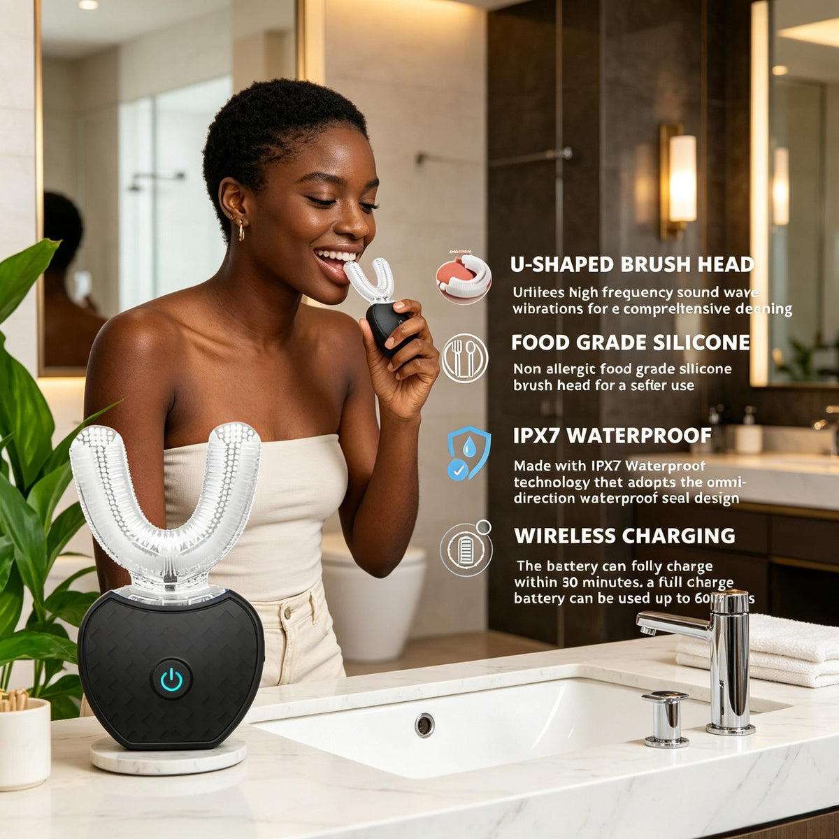 U-Shaped Electric Toothbrush